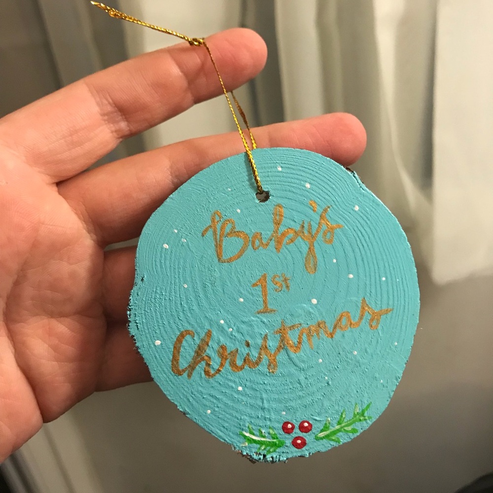 Baby’s first Christmas ornament